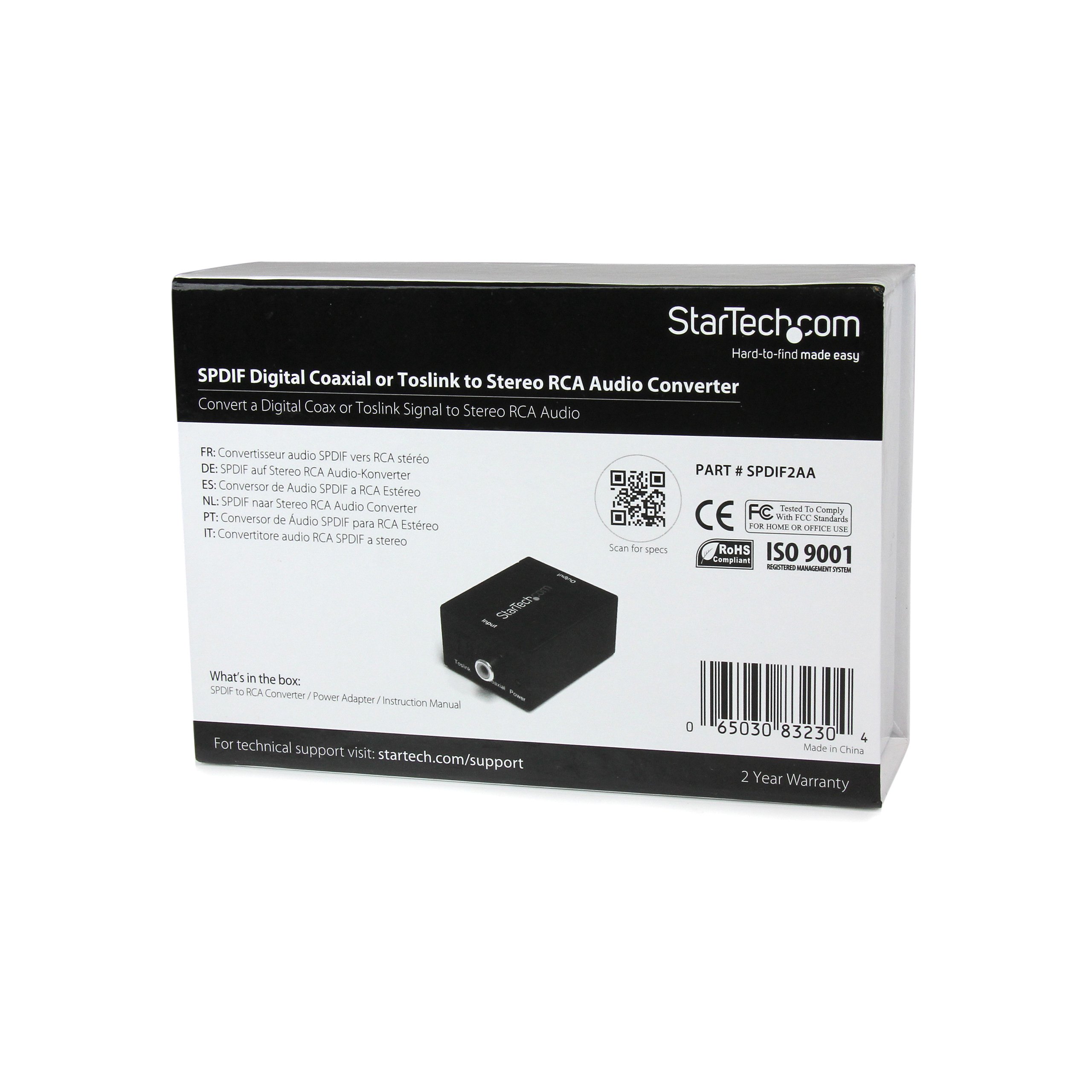 startech-com-spdif2aa-convertisseur-audio-num-rique-toslink-coaxial-vers-rca-st- image 4