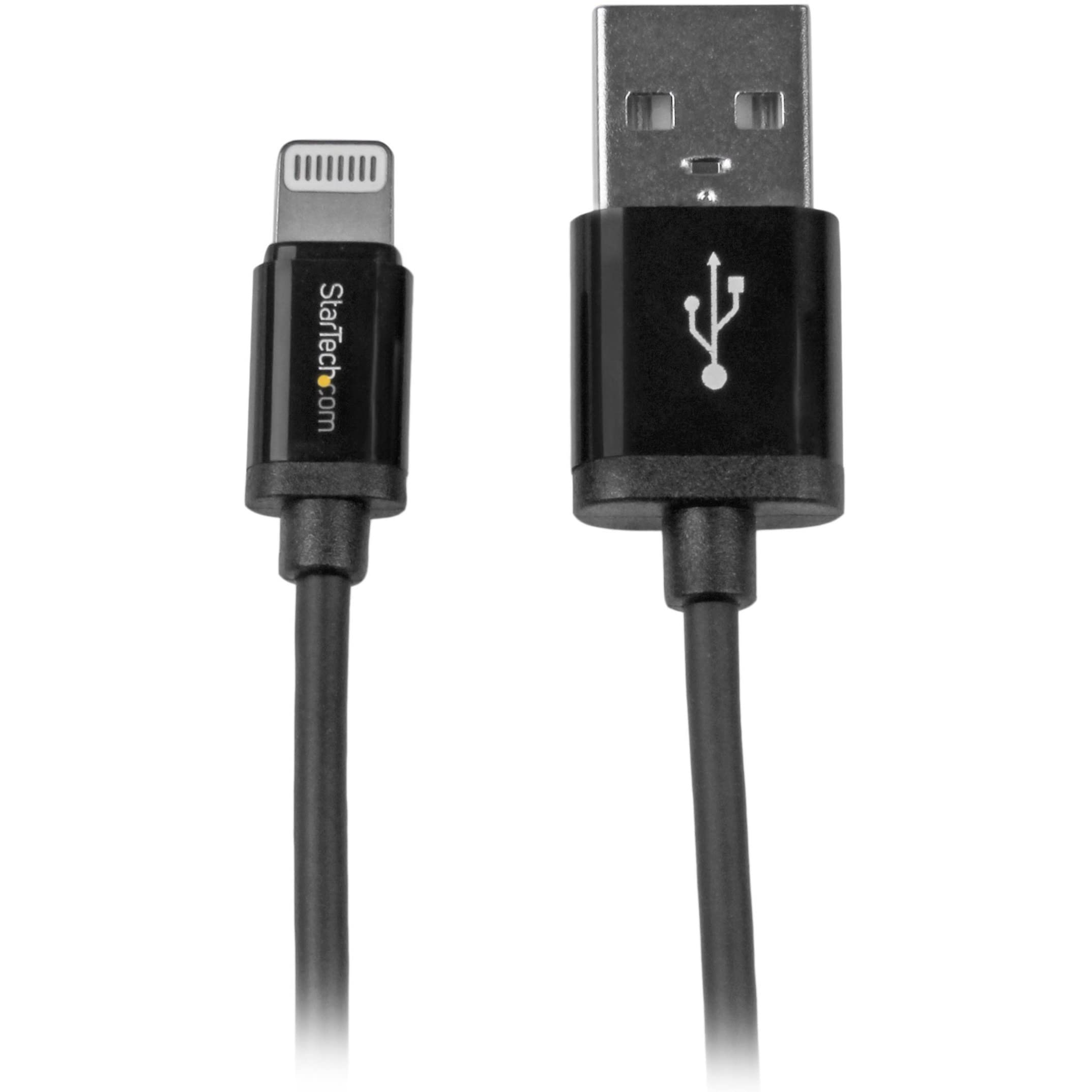 startech-com-c-ble-lightning-vers-usb-spiral-0-3-m-mfi-noir image 4