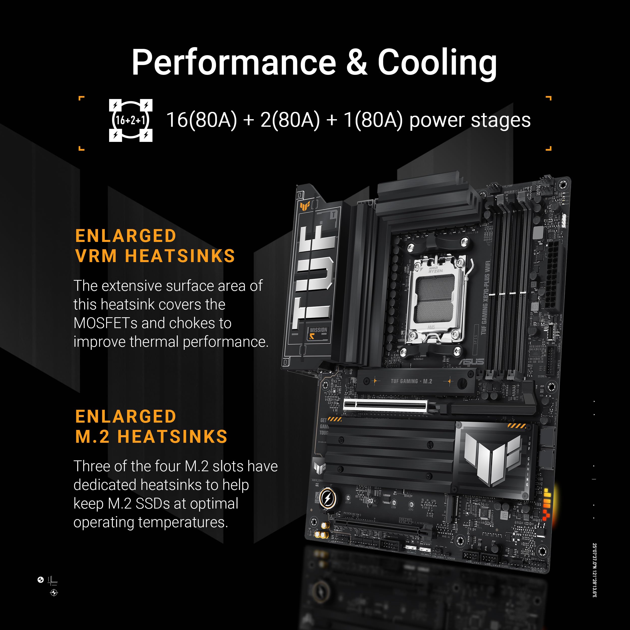 asus-tuf-gaming-x870-plus-wifi-carte-m-re-am5-x870-atx-ddr5-pcie-5-0 image 3