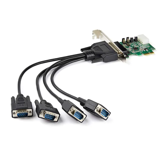 startech-com-pex4s953-carte-pci-express-vers-4x-s-rie-rs232-db9-921-6-kbit-s image 1