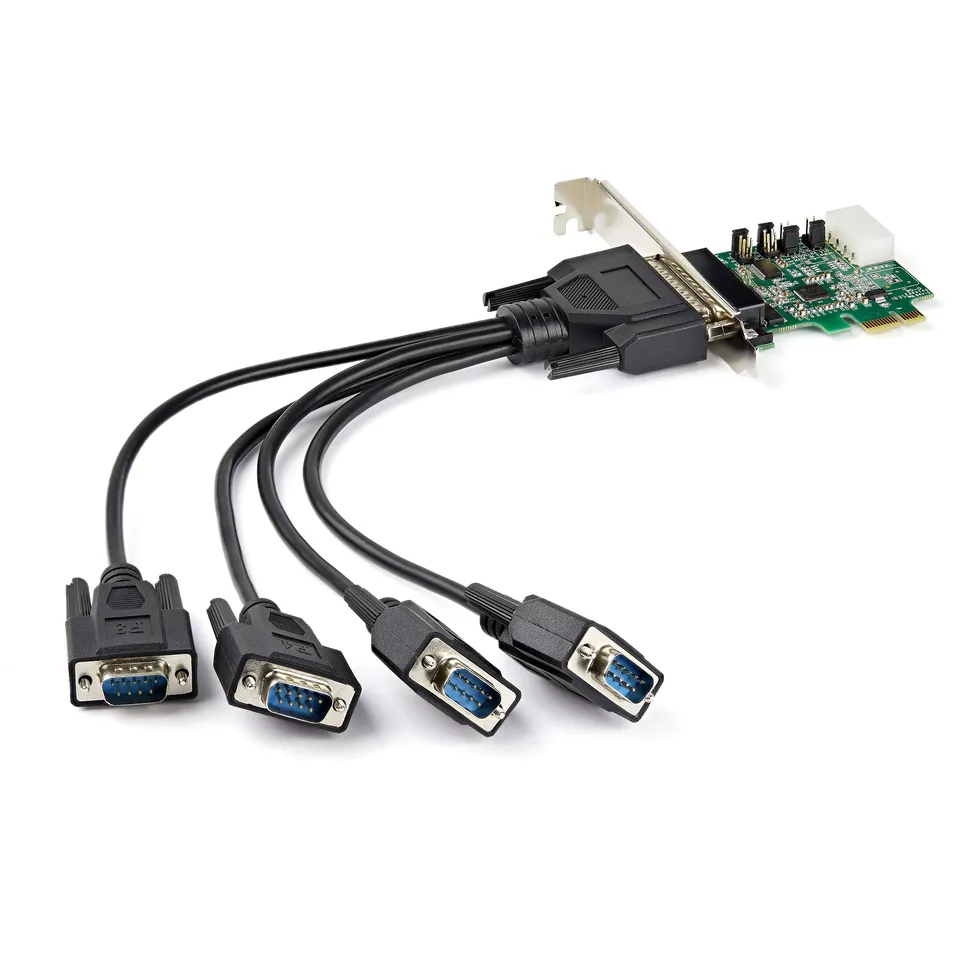 startech-com-pex4s953-carte-pci-express-vers-4x-s-rie-rs232-db9-921-6-kbit-s image 1