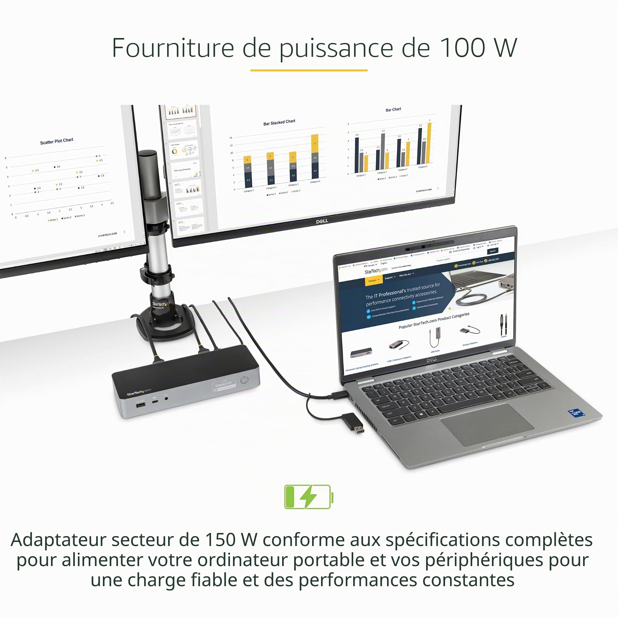 startech-com-station-d-accueil-hybride-usb-c-usb-a-double-4k-hdmi-displayport-gb image 8