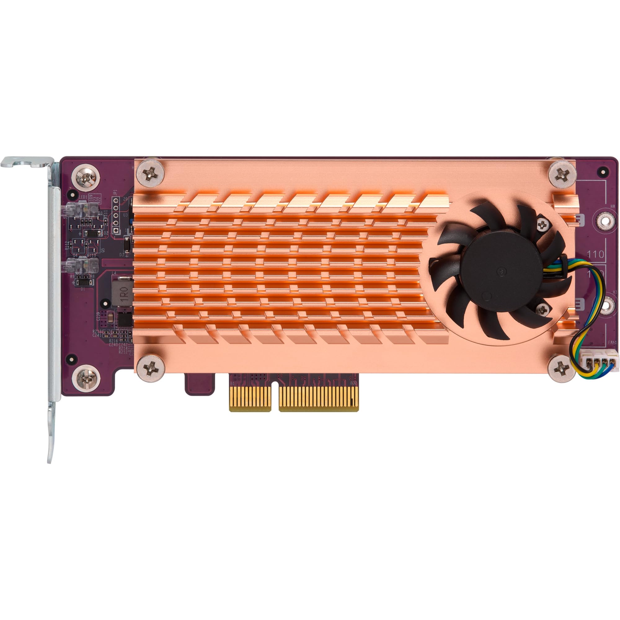 qnap-qm2-2p-244a-carte-d-extension-pcie-gen2-x4-double-ssd-m-2-nvme image 2