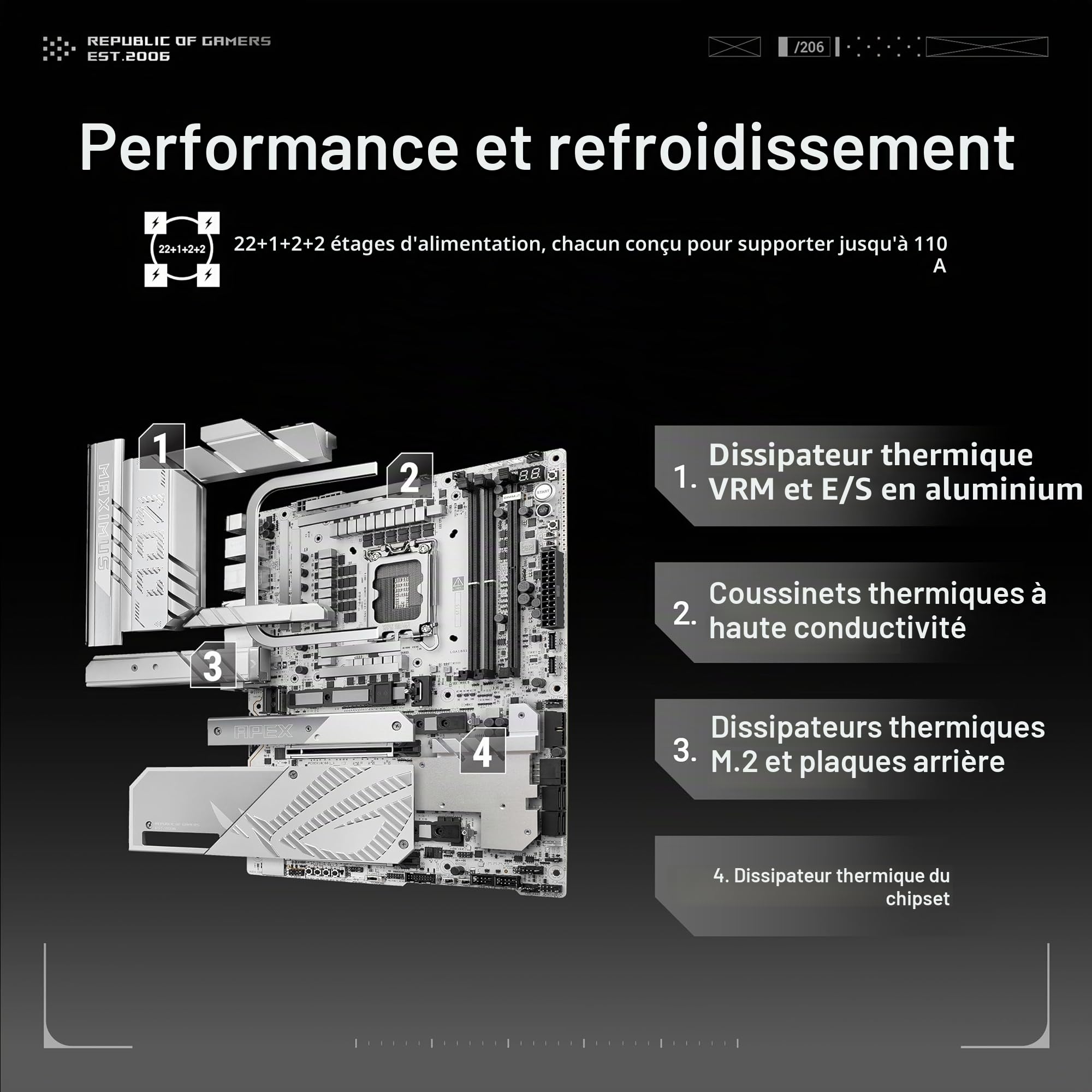 asus-rog-maximus-z890-apex-carte-m-re-gaming-intel-atx-lga1851-wifi-7 image 3
