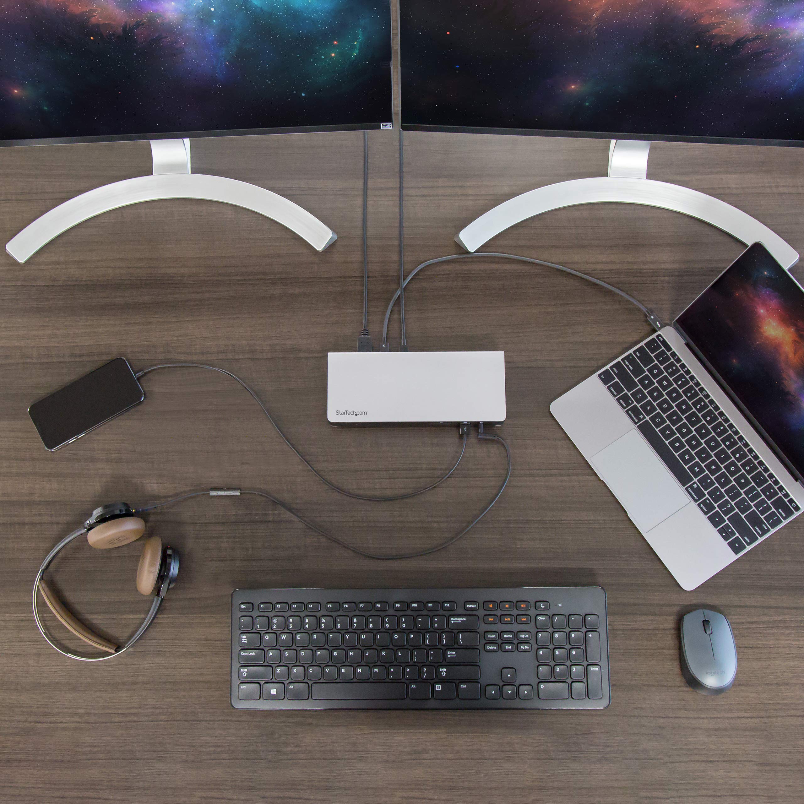 startech-com-station-d-accueil-thunderbolt-3-double-4k-60hz-85w-sd-usb-c image 6