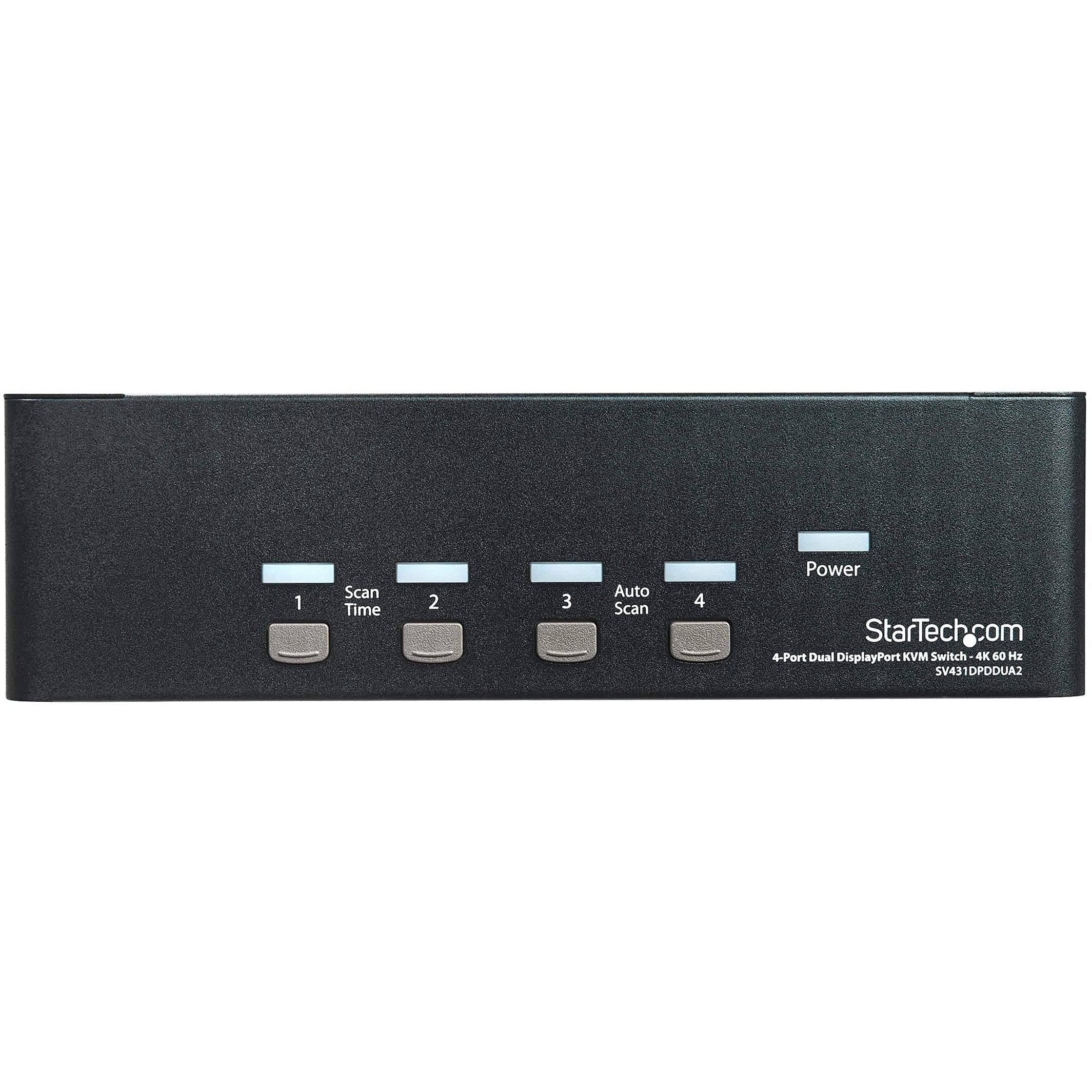 startech-com-switch-kvm-4-ports-double-displayport-4k-60hz-avec-hub-usb image 2