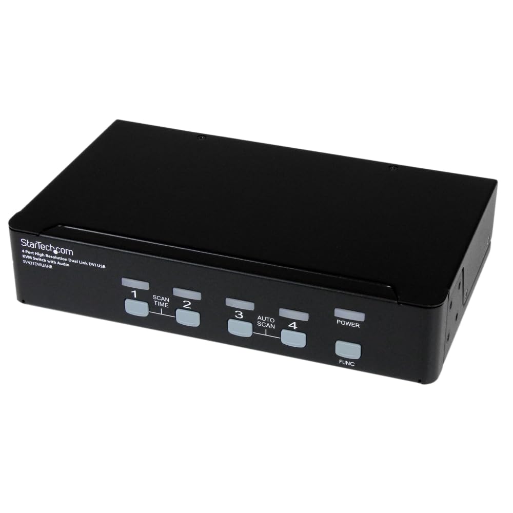 startech-com-sv431dviuahr-switch-kvm-4-ports-usb-dvi-dual-link-2560x1600 image 1