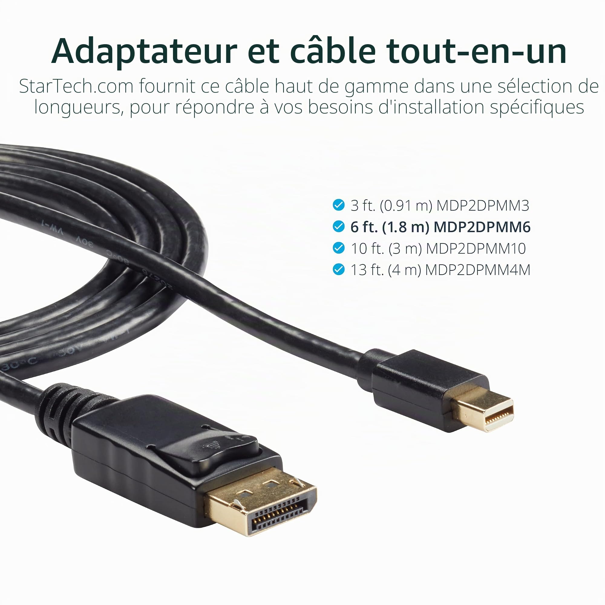 startech-com-mdp2dpmm2m-c-ble-mini-displayport-vers-displayport-1-2-2m-4k image 3