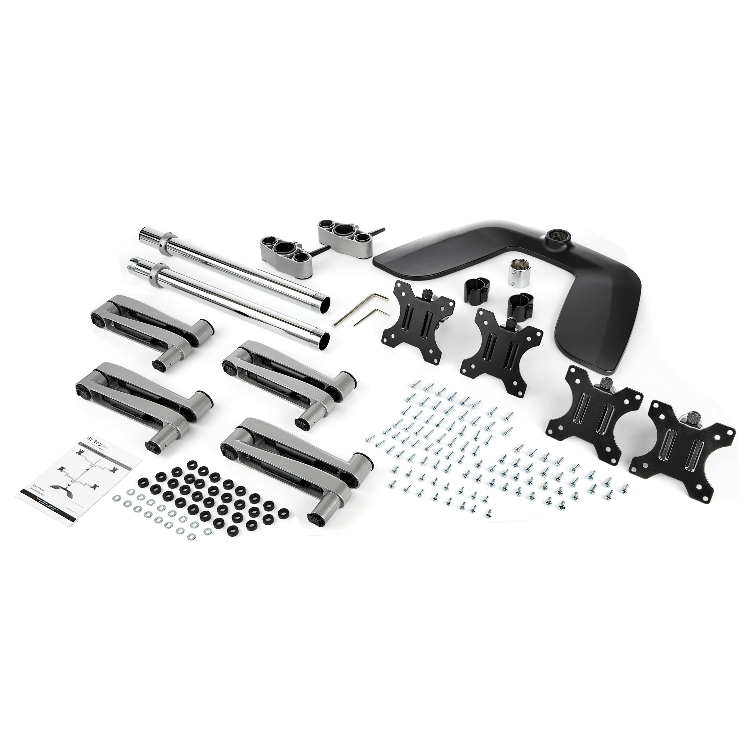 startech-com-armquadss-support-quad-pour-4-crans-jusqu-32-vesa-2x2-argent image 8