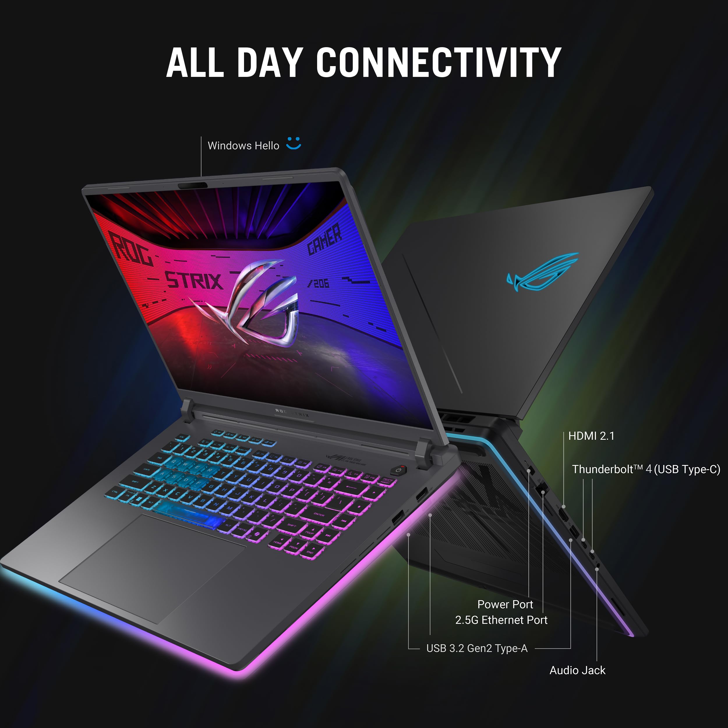 asus-rog-strix-g16-2025-ordinateur-portable-gaming-16-fhd-165hz-rtx-5060-intel-c image 8