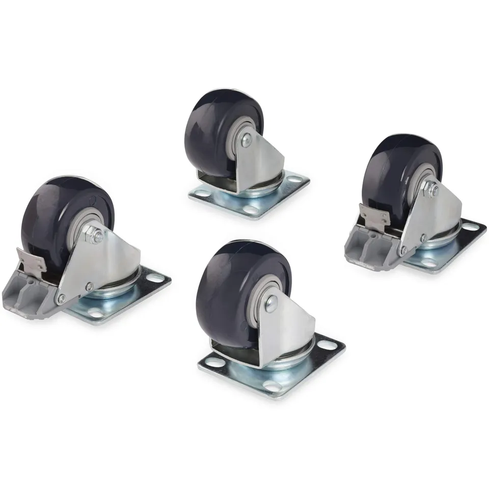 startech-com-4postcaster-kit-4-roulettes-pivotantes-rack-ouvert-200-kg image 1