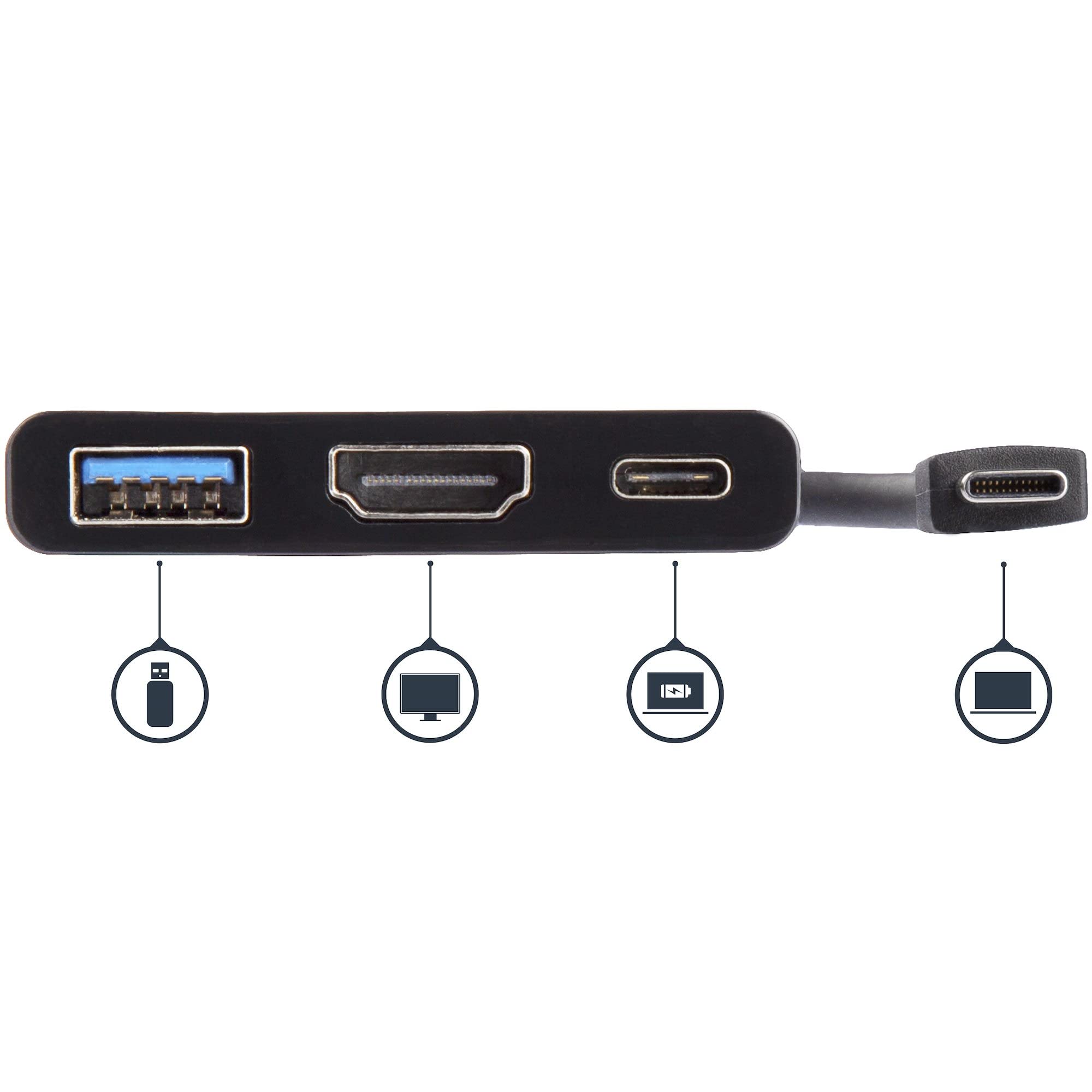 startech-com-adaptateur-usb-c-vers-hdmi-4k-30hz-usb-3-0-60w-pd image 4