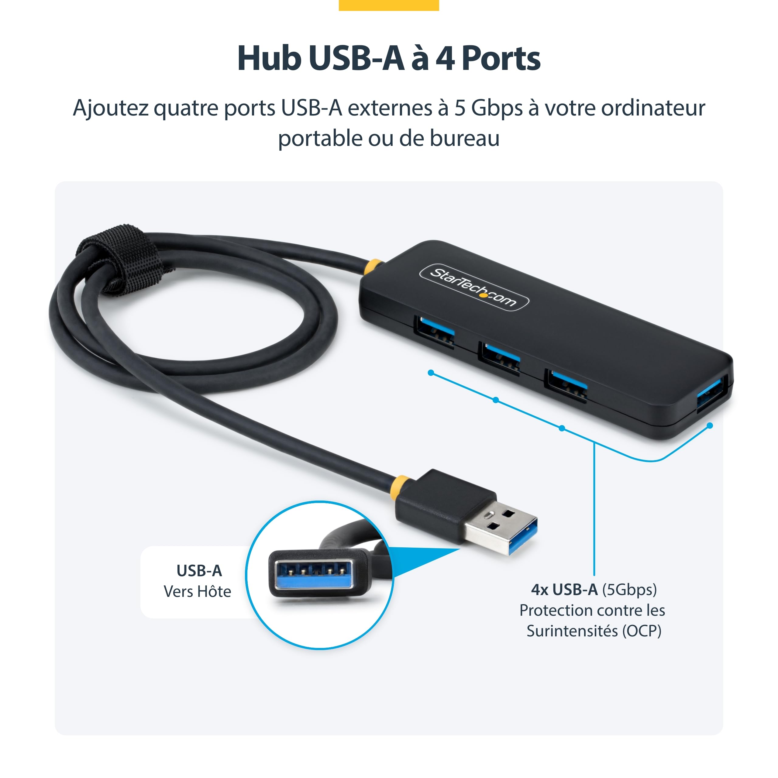 startech-com-h5a4a-usb-hub-2-hub-usb-a-4-ports-5gbps-c-ble-61-cm image 3
