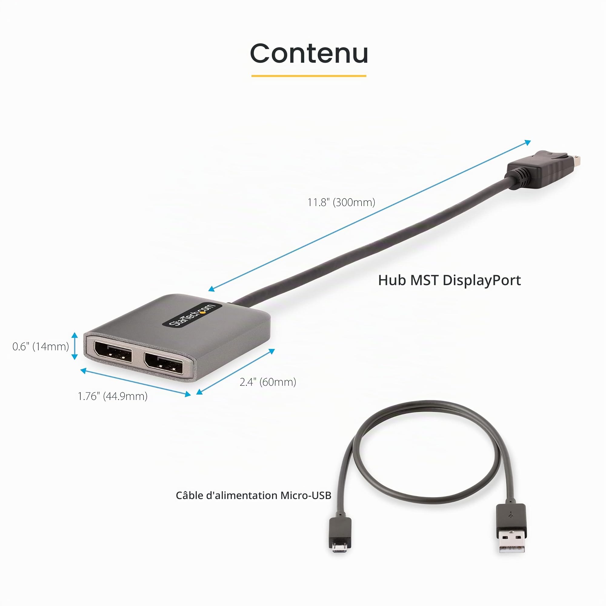 startech-com-hub-mst-displayport-1-4-vers-2x-displayport-double-5k-60hz-windows image 8