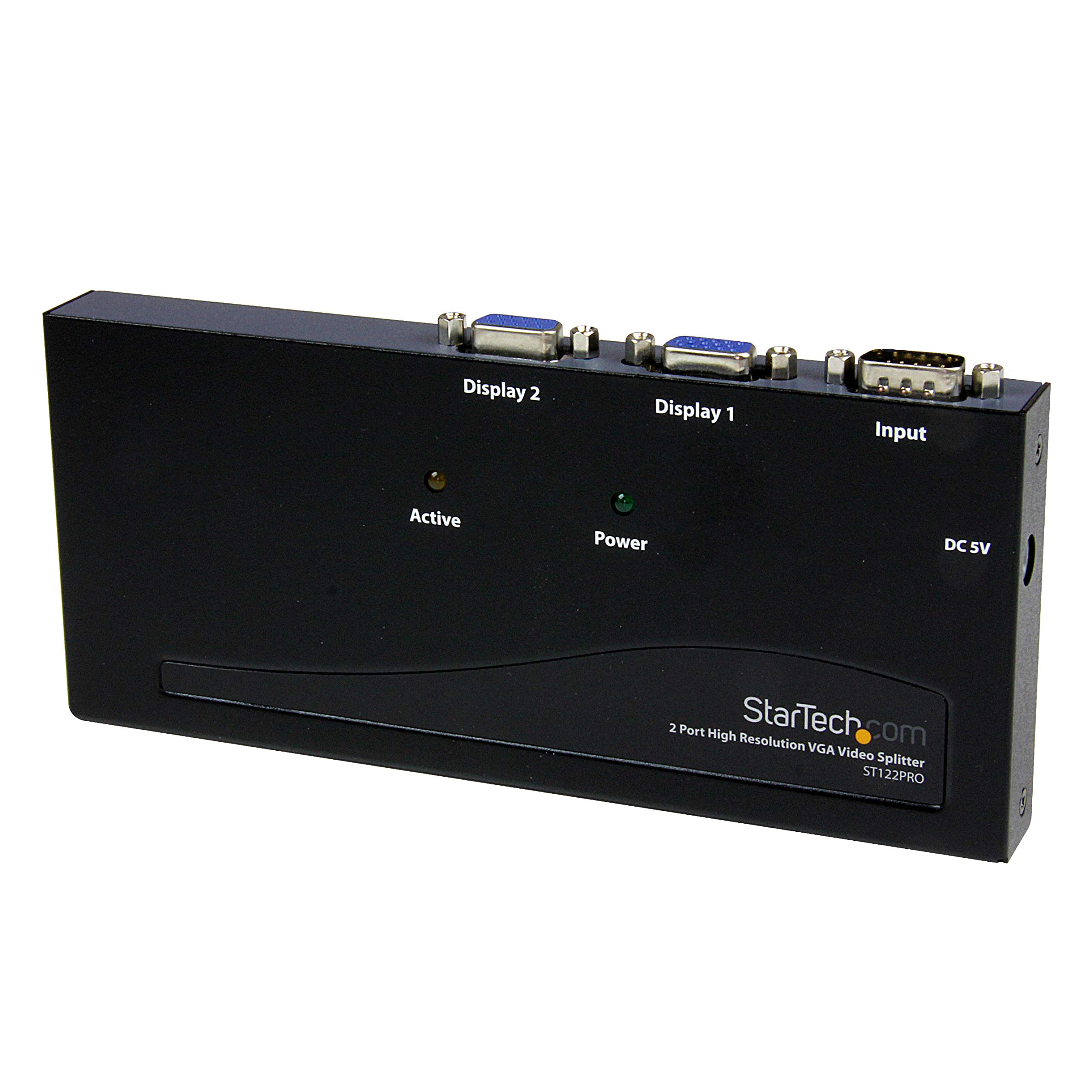 startech-com-r-partiteur-vid-o-vga-2-ports-350-mhz-st122proeu-noir image 1