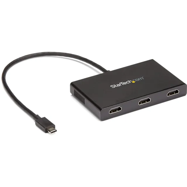 startech-com-st12mhdlan-series-hub-usb-c-vers-triple-hdmi image 1