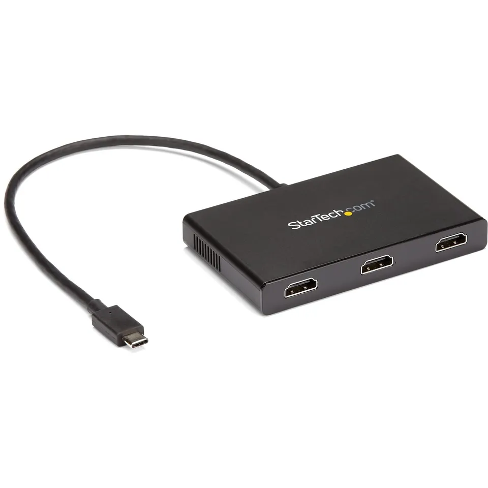 startech-com-st12mhdlan-series-hub-usb-c-vers-triple-hdmi image 1