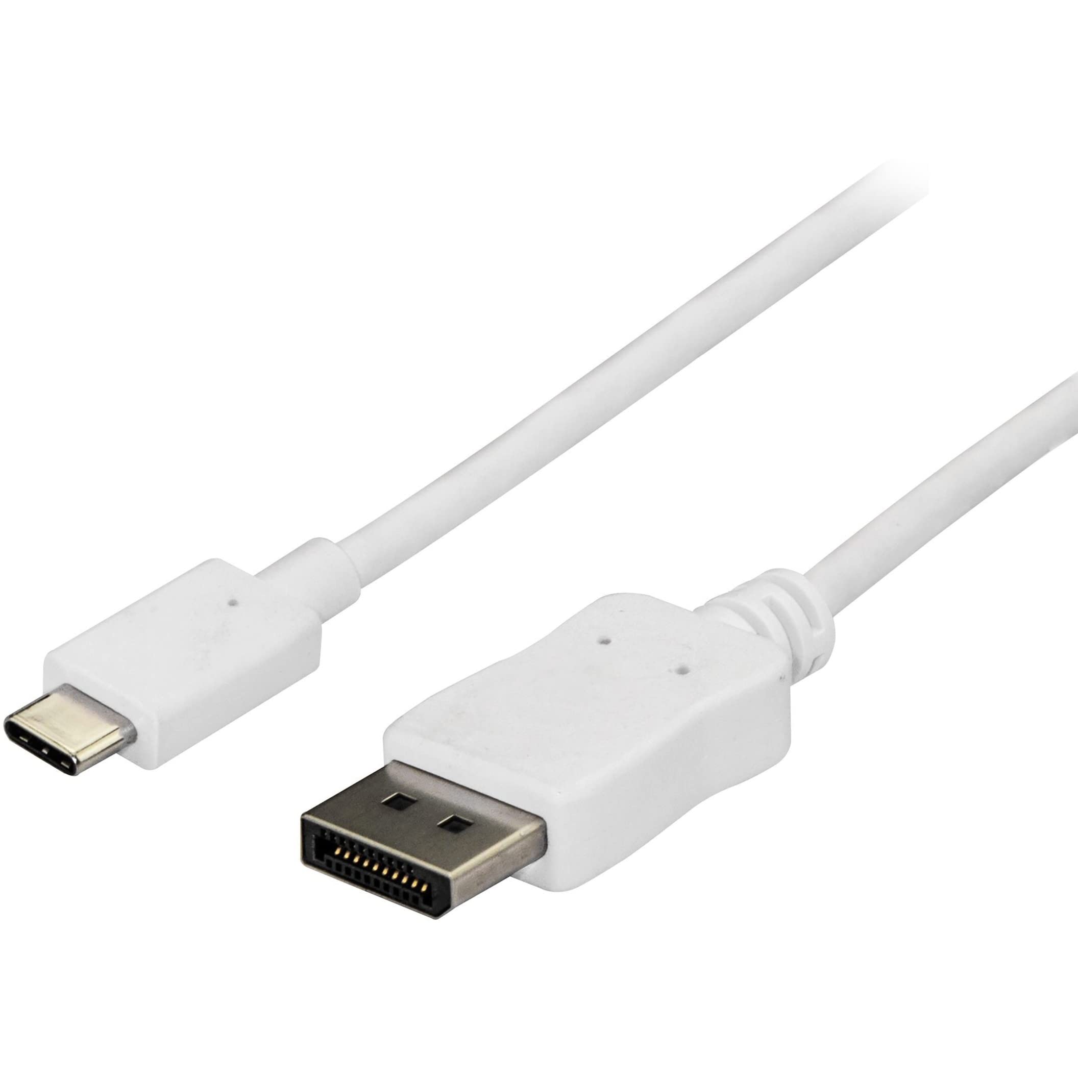startech-com-c-ble-usb-c-vers-displayport-1-2-4k-60hz-dp-alt-mode-1-m-noir-cdp2d image 6