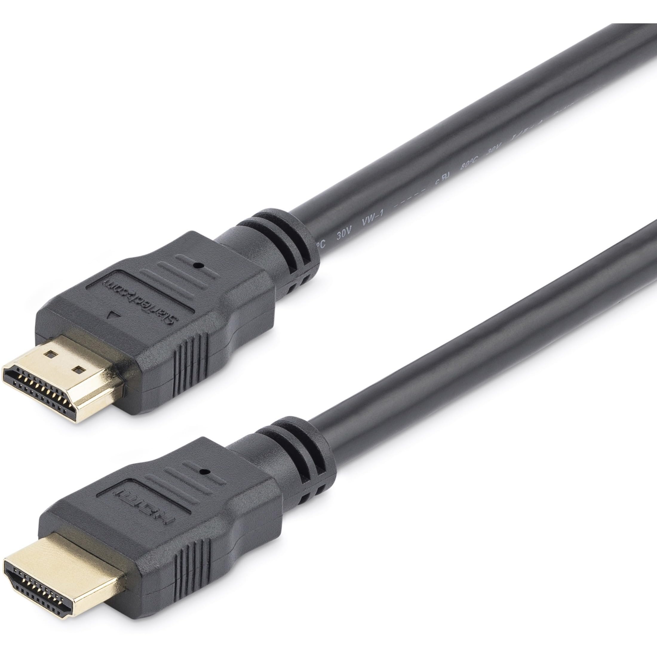 startech-com-c-ble-hdmi-haute-vitesse-2-m-4k-30hz-m-le-m-le-noir-hdmm2m image 1