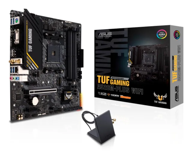asus-tuf-gaming-a520m-plus-wifi-carte-m-re-micro-atx-amd-a520-socket-am4-wi-fi-8 image 1