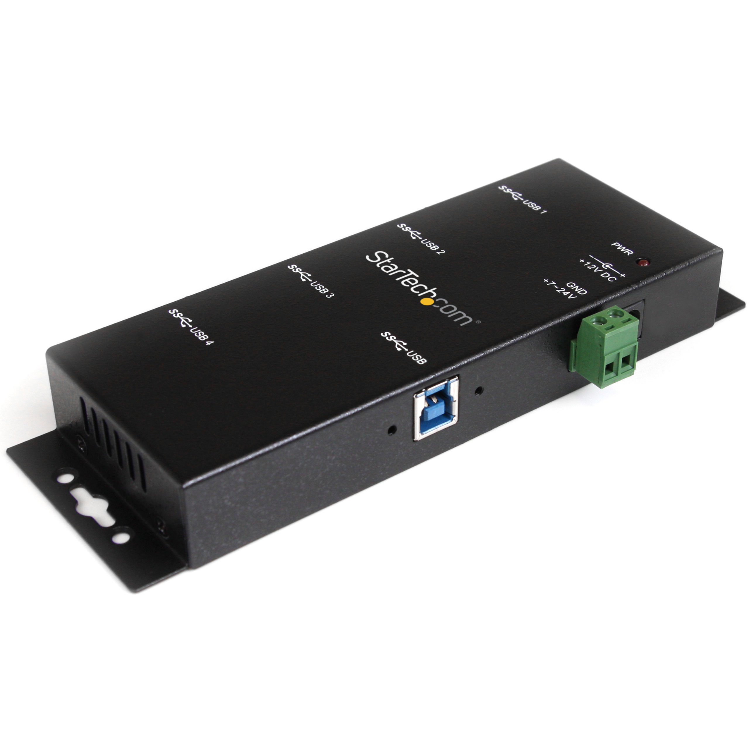 startech-com-st4300usbm-hub-industriel-usb-3-0-4-ports-5-gbps-m-tal-montable image 2