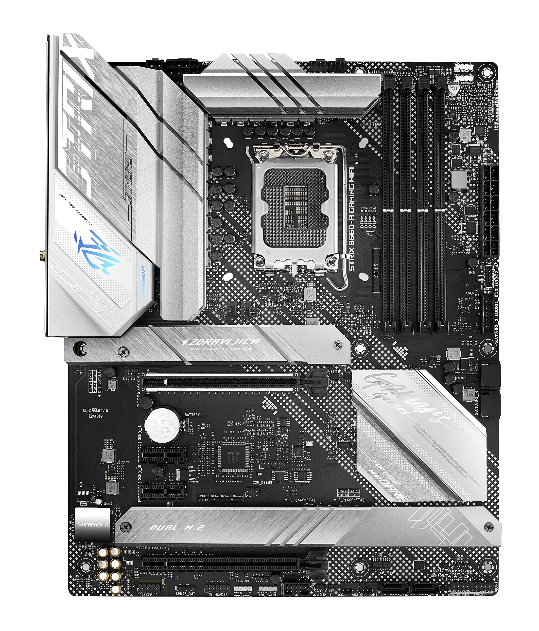 asus-rog-strix-b660-a-gaming-wifi-carte-m-re-atx-lga1700-ddr5 image 2