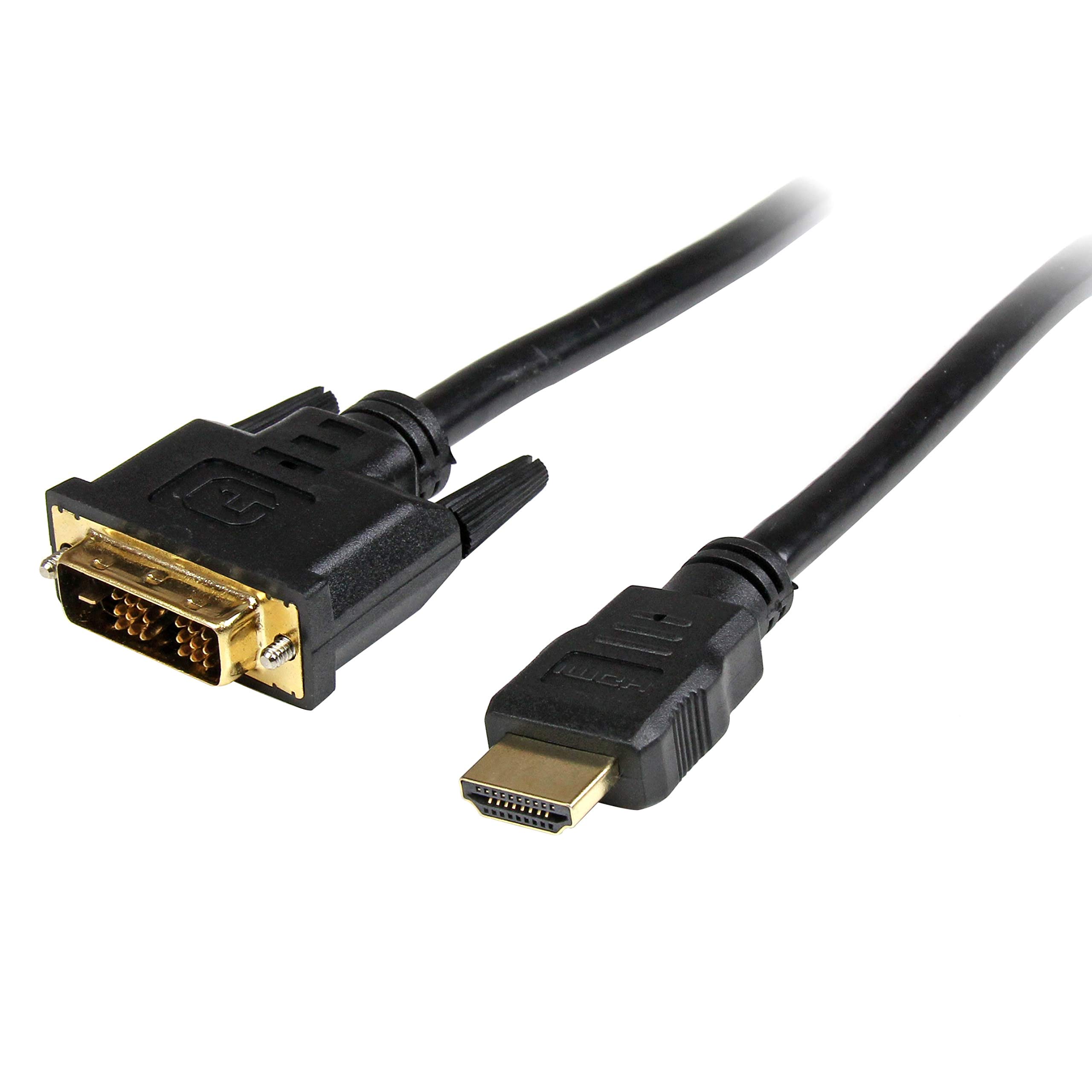 startech-com-hddvimm50cm-c-ble-hdmi-vers-dvi-d-50-cm-m-m-noir image 1