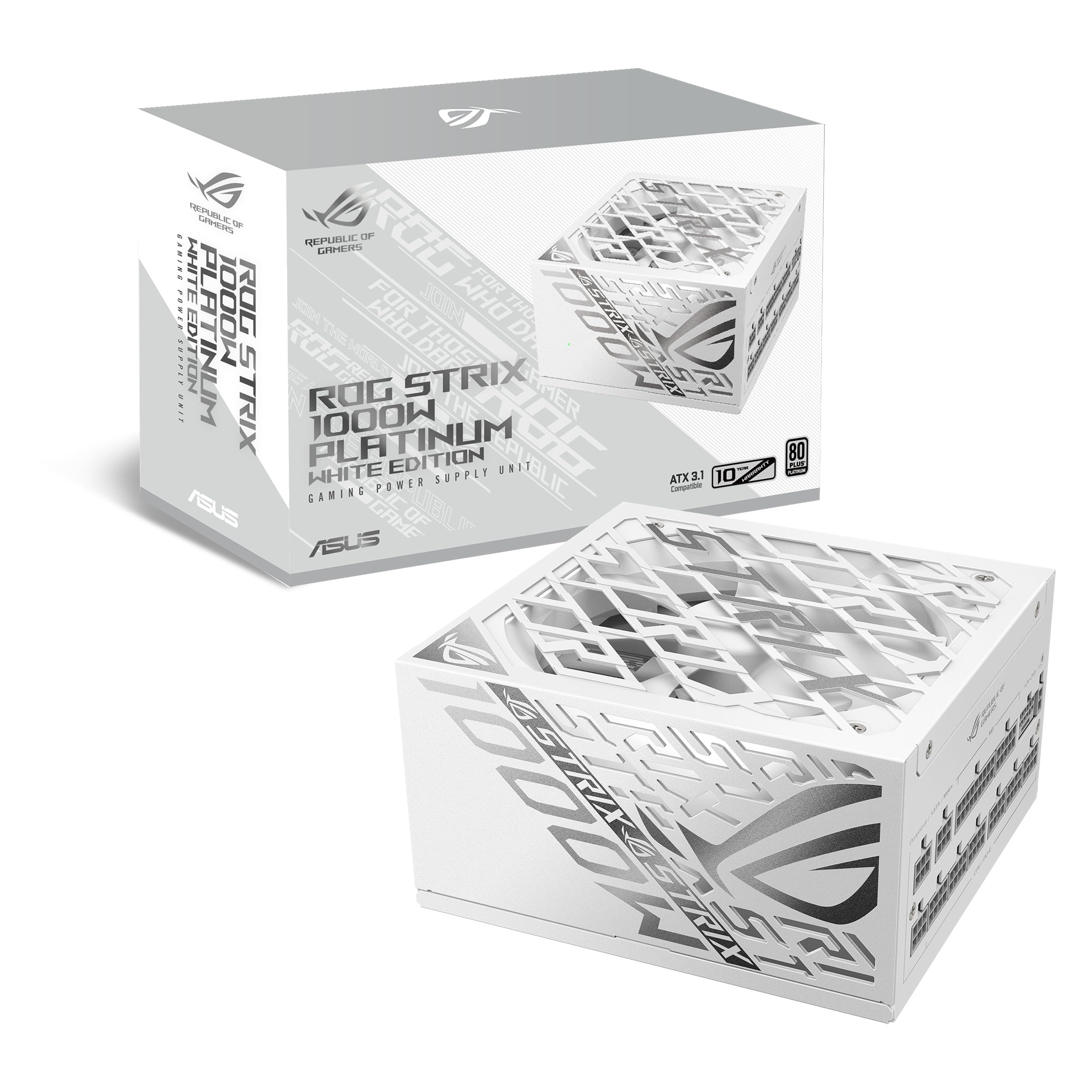 asus-rog-strix-1000w-platinum-white-alimentation-modulaire-atx-3-1-pcie-5-1 image 1