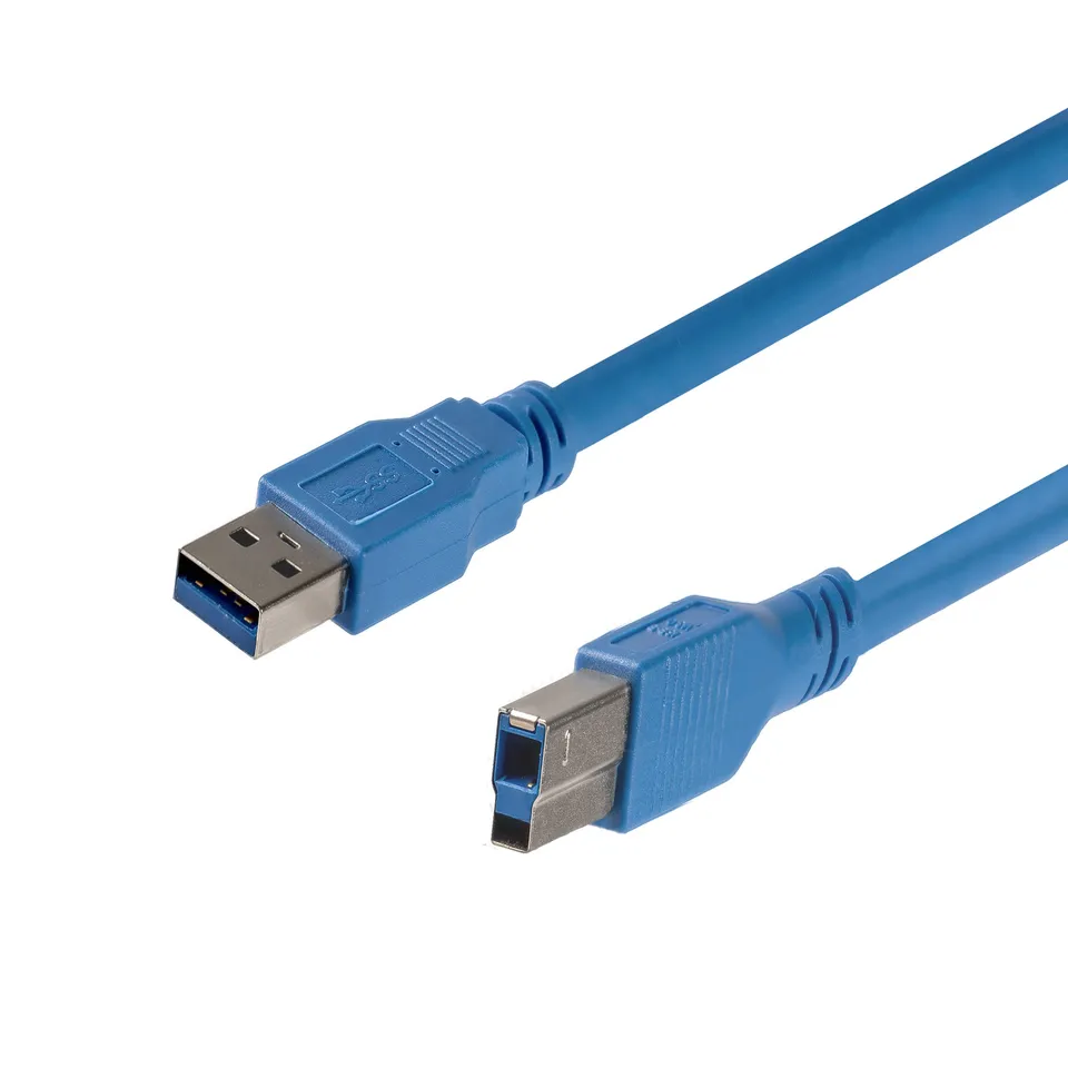 startech-com-c-ble-superspeed-usb-3-0-type-a-vers-type-b-1-8-m-bleu image 1