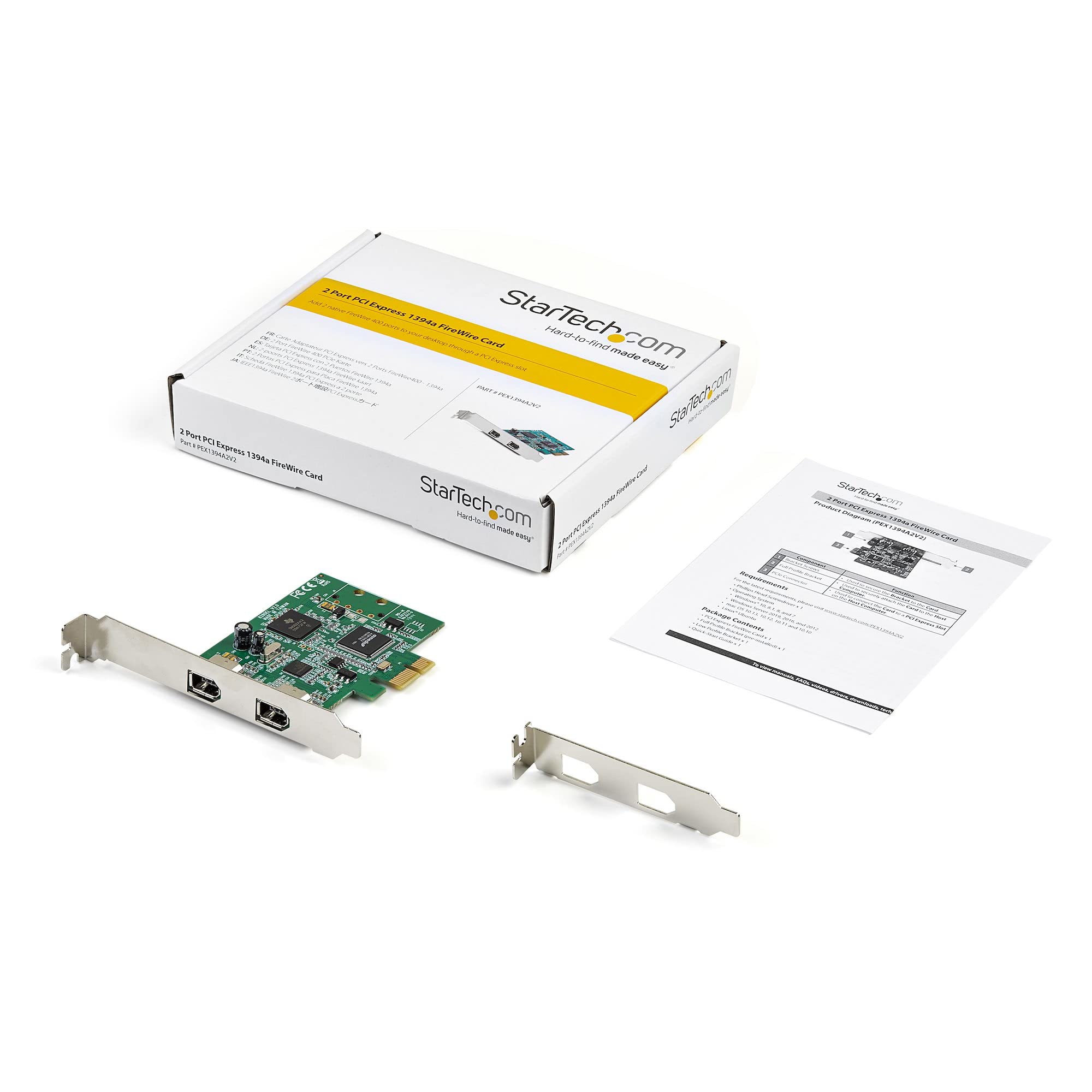 startech-com-pex1394a2v2-carte-pci-express-2x-firewire-400 image 6