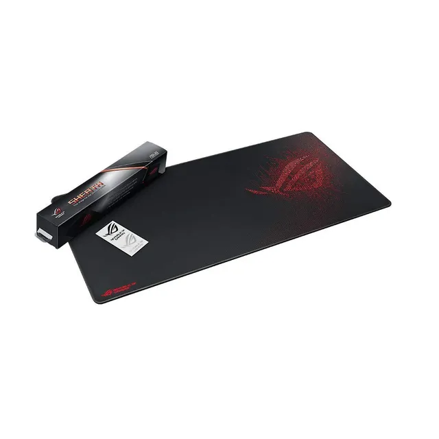 asus-rog-sheath-tapis-de-souris-gaming-xxl-tissu-doux-noir-rouge image 1