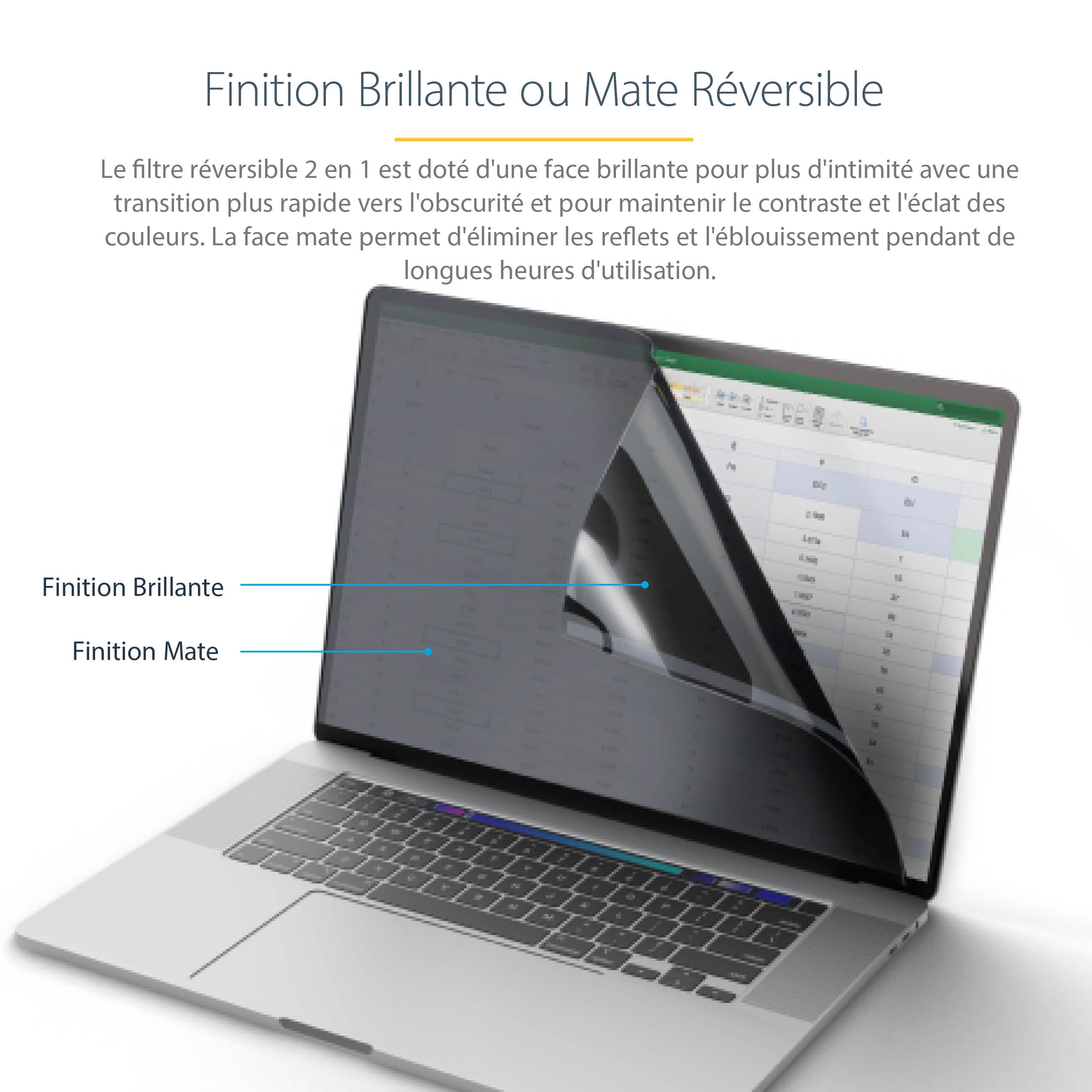 startech-com-filtre-confidentialit-macbook-pro-14-m1-m4-rabattable image 3