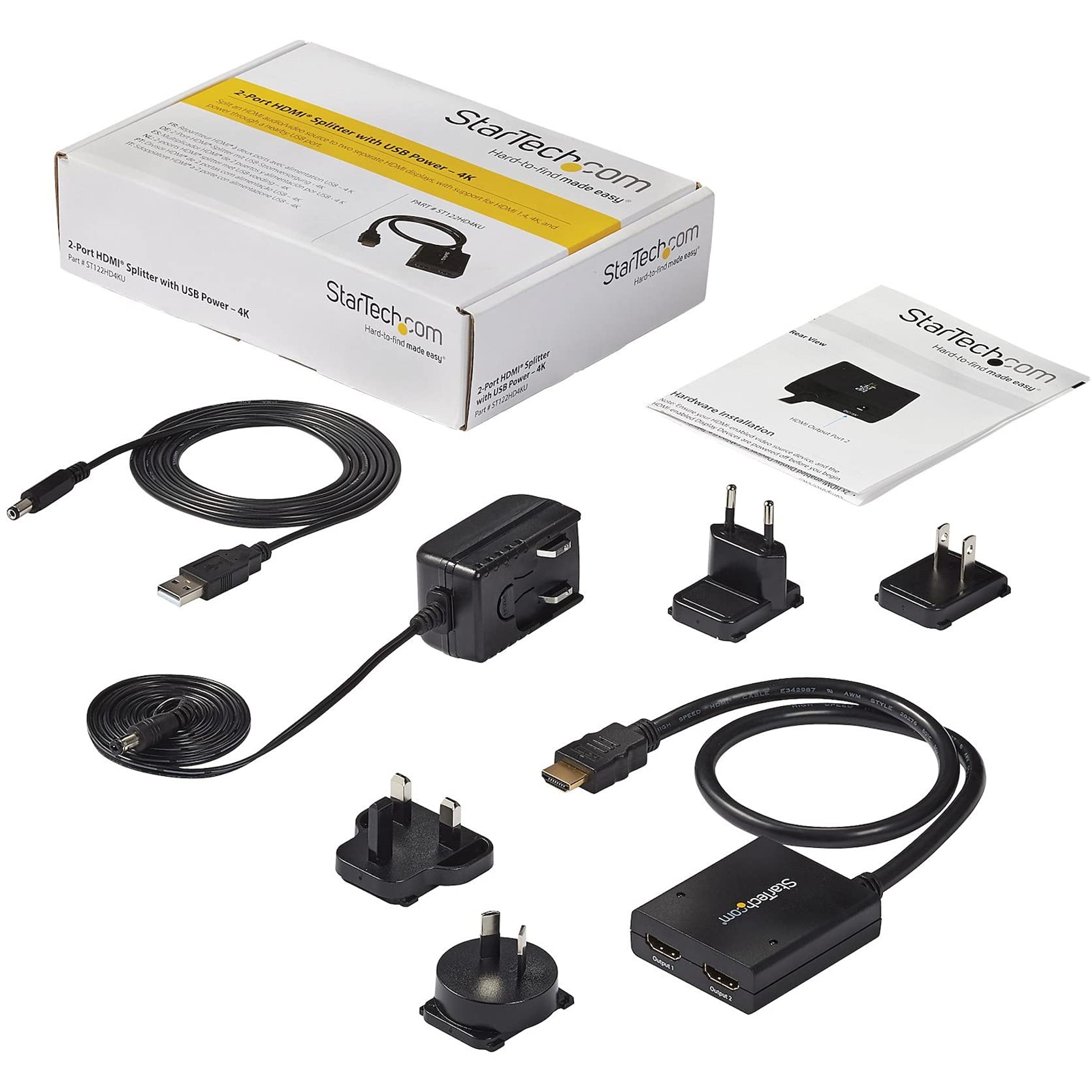 startech-com-st122hd4ku-r-partiteur-hdmi-1-vers-2-4k-30hz image 8