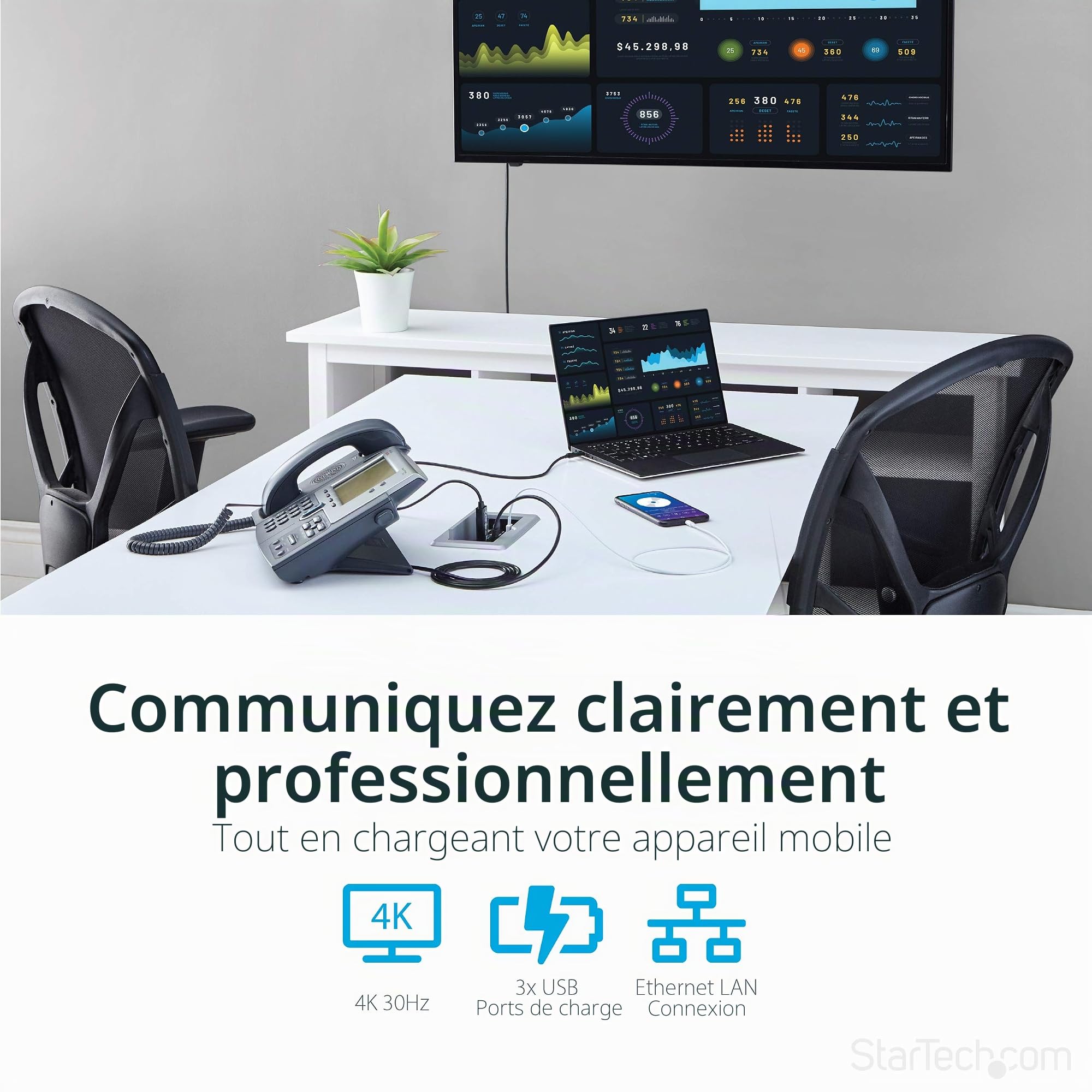 startech-com-box4hdecp2-bo-tier-de-connexion-table-de-r-union-hdmi-displayport-v image 3