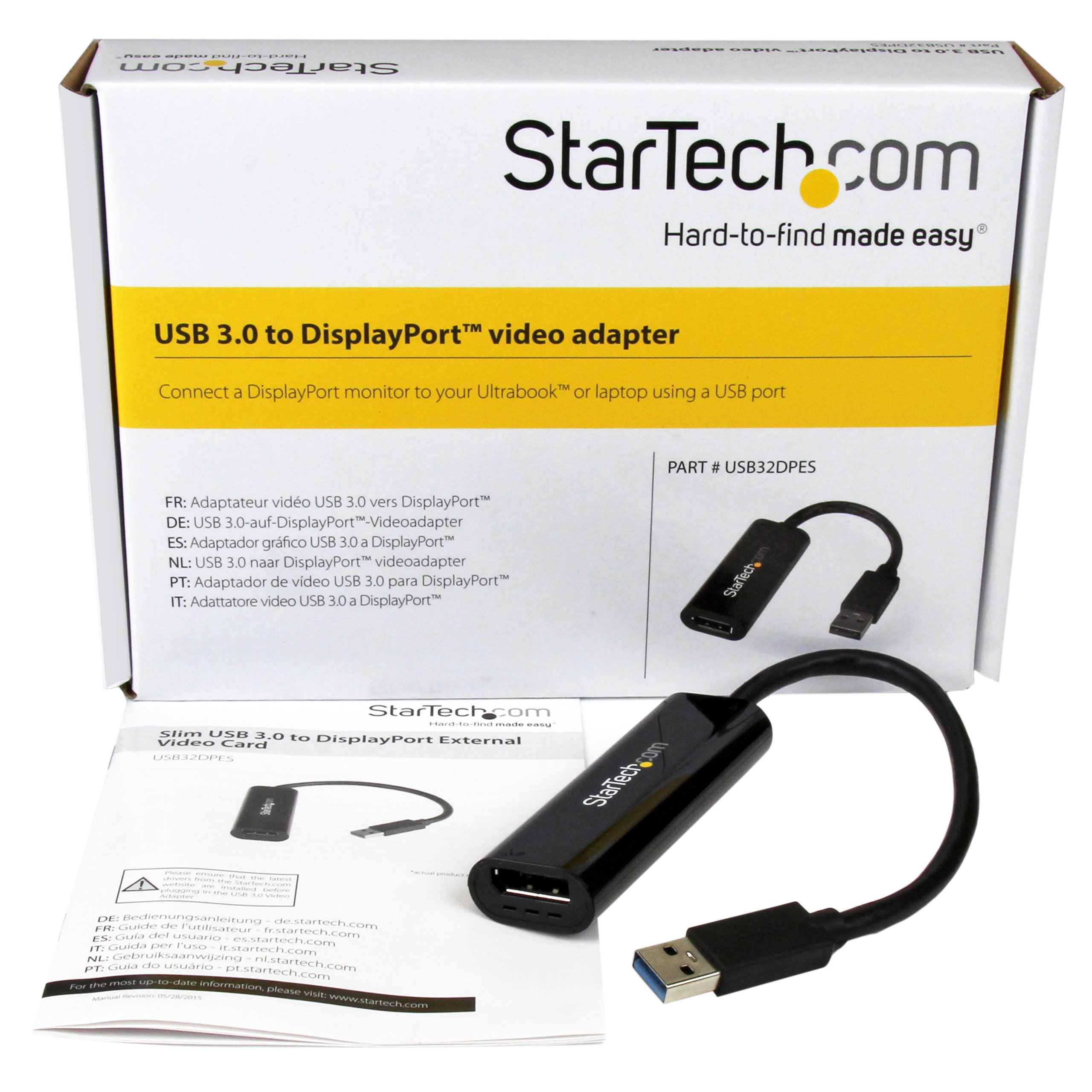 startech-com-adaptateur-vid-o-slim-usb-3-0-vers-displayport-2560x1600-m-f image 4