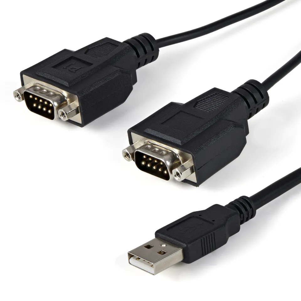 startech-com-icusb2322f-c-ble-usb-vers-s-rie-rs232-2-ports-ftdi-1-8-m image 1