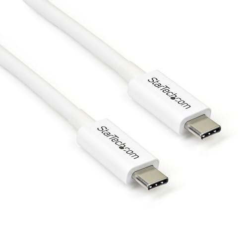 startech-com-c-ble-thunderbolt-3-passif-0-5m-40gbps-100w-pd-usb-c-blanc image 8