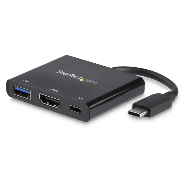 startech-com-adaptateur-usb-c-vers-hdmi-4k-30hz-usb-3-0-60w-pd image 1