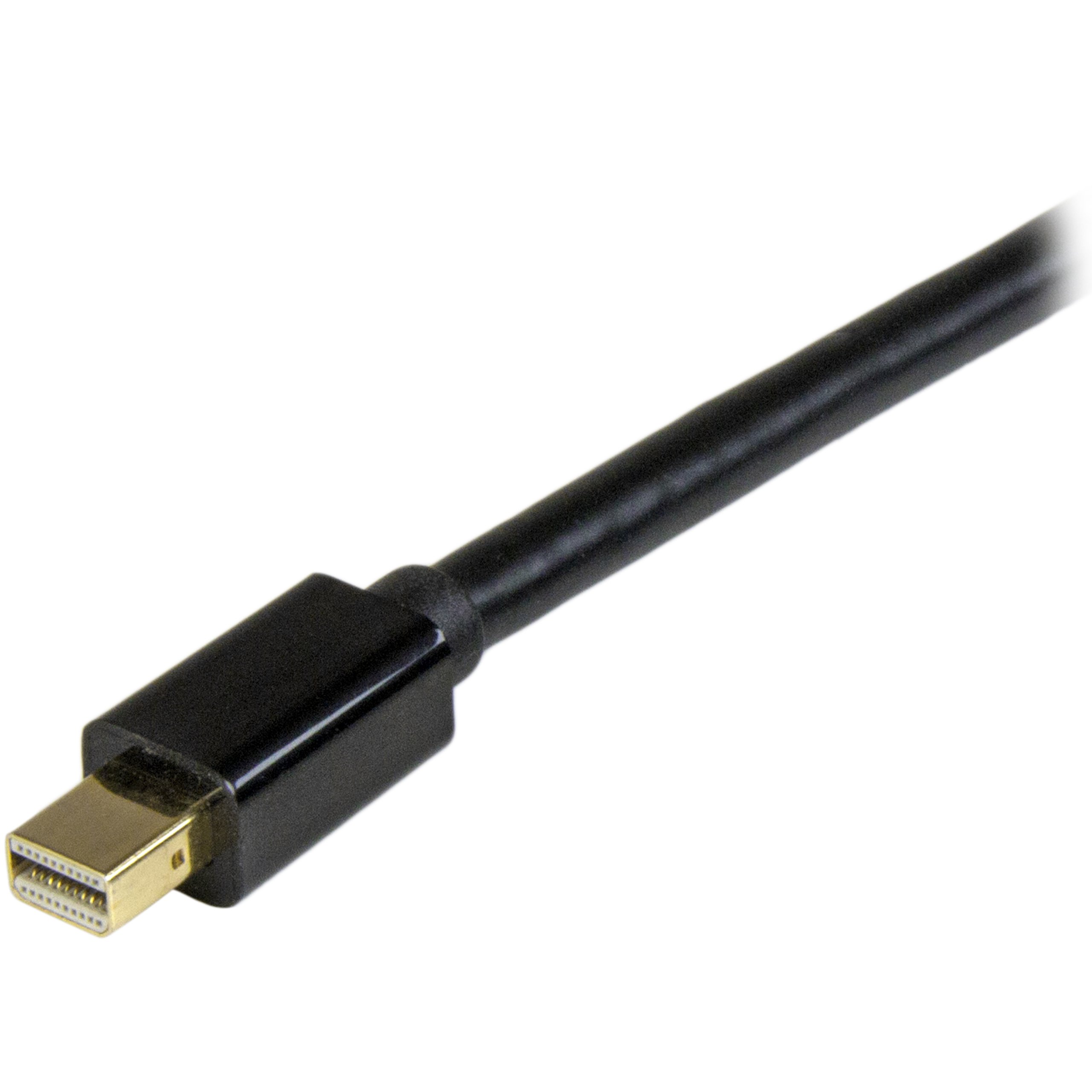 startech-com-mdp2hdmm3mb-c-ble-mini-displayport-vers-hdmi-4k-3-m-noir image 2