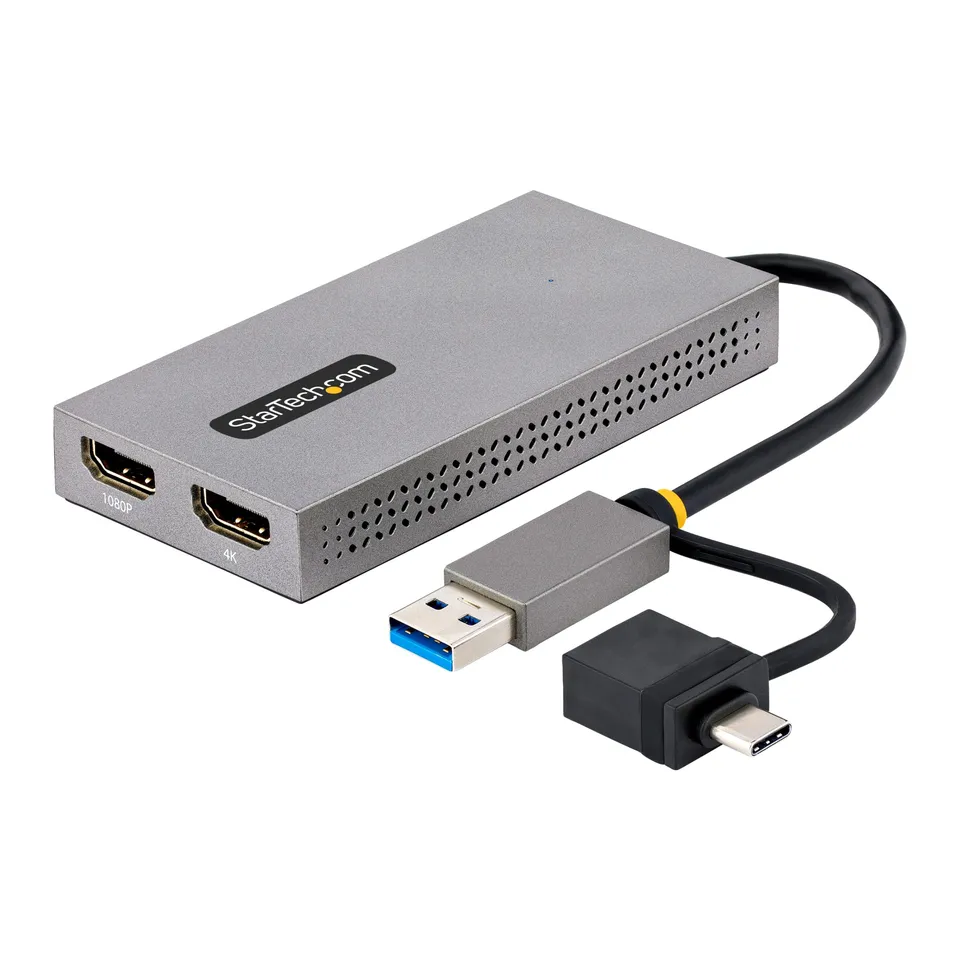 startech-com-convertisseur-usb-3-0-a-c-vers-2x-hdmi-4k30-1080p image 1