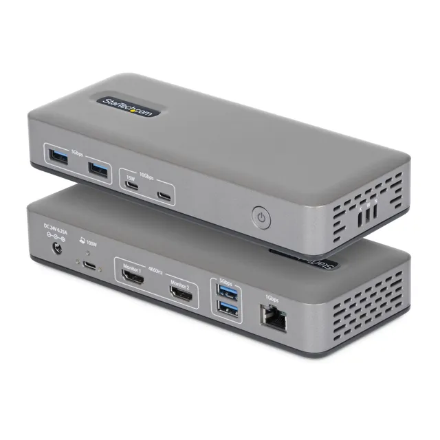 startech-com-dock-usb-c-windows-sans-pilote-double-hdmi-4k-60hz-6x-usb-10gbps-et image 1