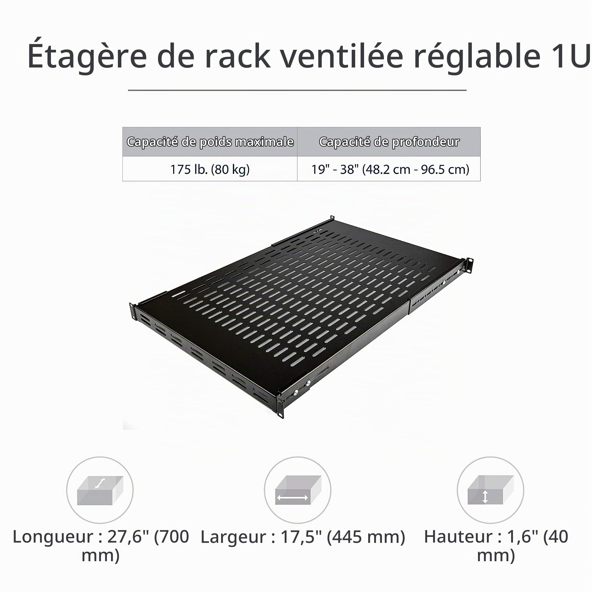 startech-com-tag-re-rack-19-1u-r-glable-ventil-e-80-kg-adjshelf image 2