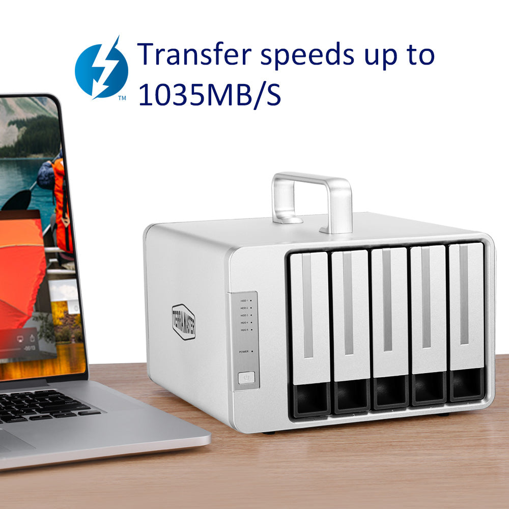 terramaster-d5-thunderbolt-3-bo-tier-5-baies-raid image 6