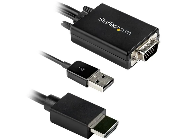 startech-com-vga2hdmm6-adaptateur-vga-vers-hdmi-avec-audio-usb-1-8-m-1080p image 1