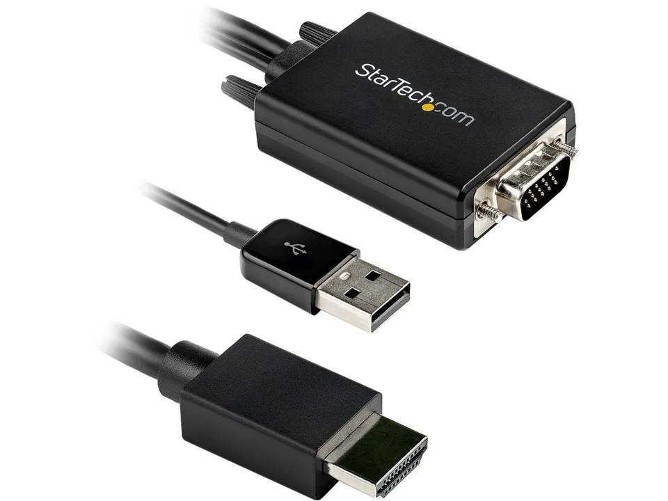 startech-com-vga2hdmm6-adaptateur-vga-vers-hdmi-avec-audio-usb-1-8-m-1080p image 1