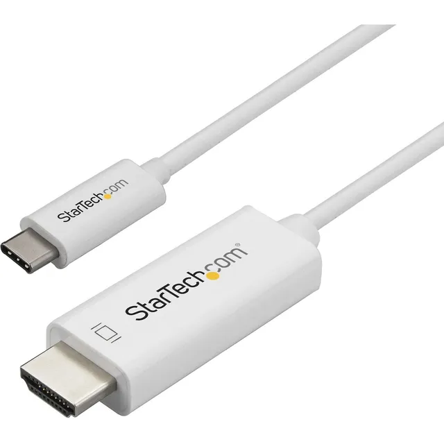 startech-com-c-ble-usb-c-vers-hdmi-2-0-1m-4k-60hz-blanc image 1
