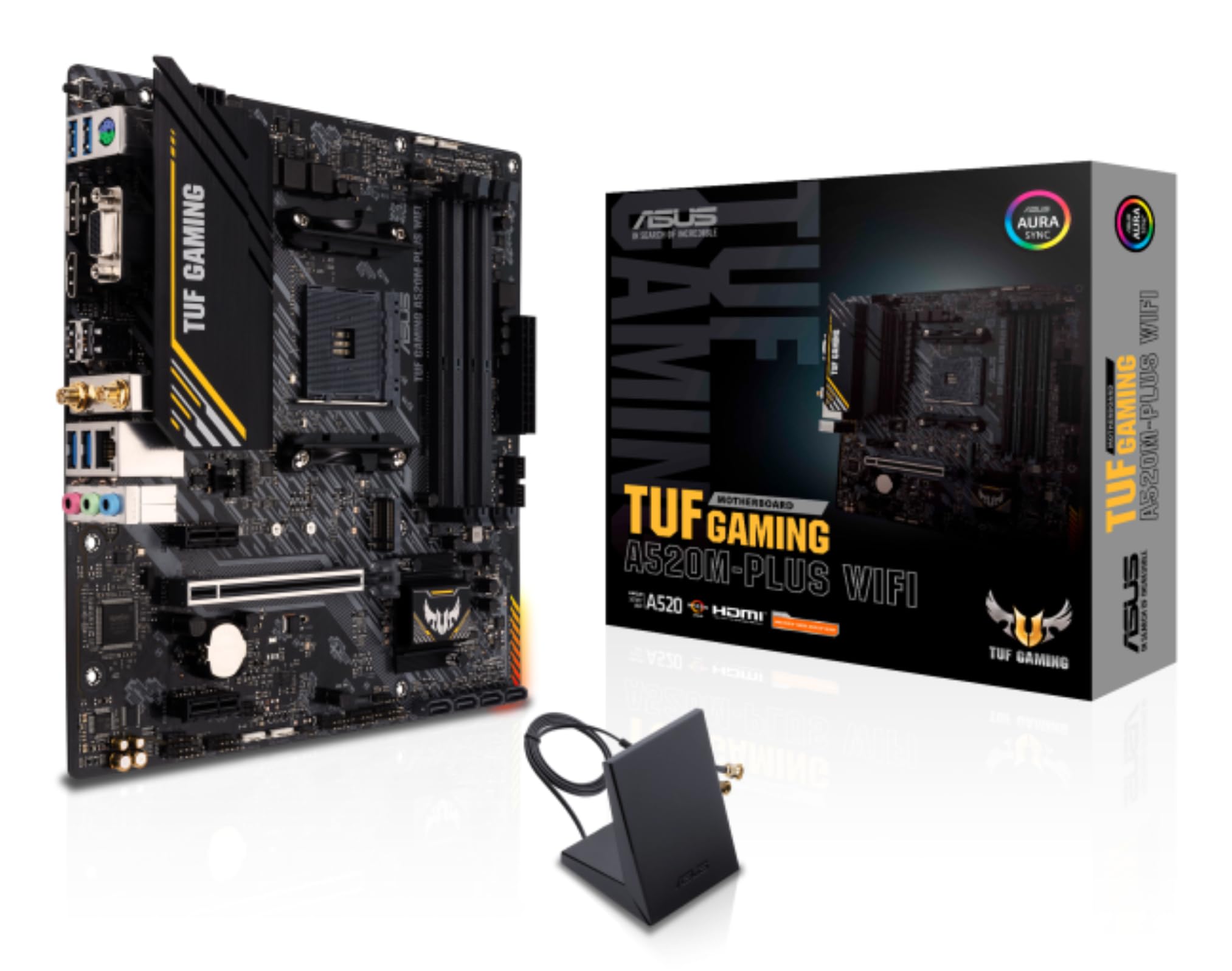 asus-tuf-gaming-a520m-plus-wifi-carte-m-re-micro-atx-amd-a520-socket-am4-wi-fi-8 image 1