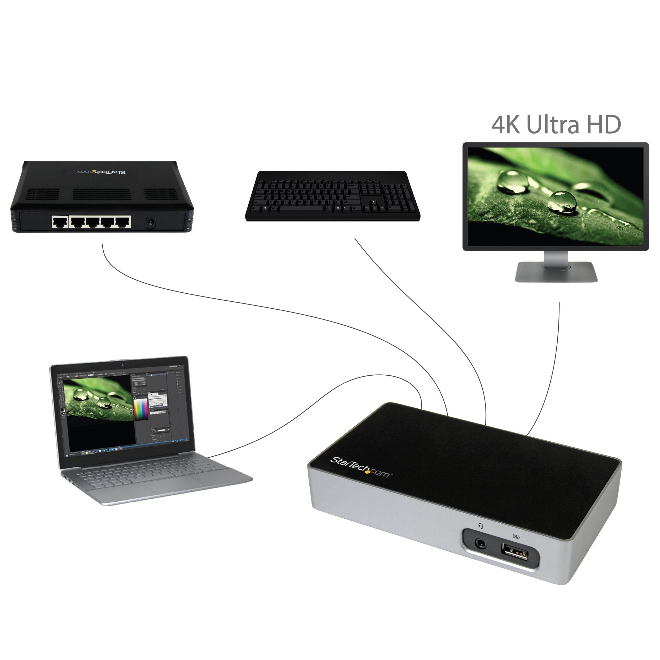 startech-com-usb3vdock4dp-station-d-accueil-usb-3-0-universelle-displayport-4k-g image 5