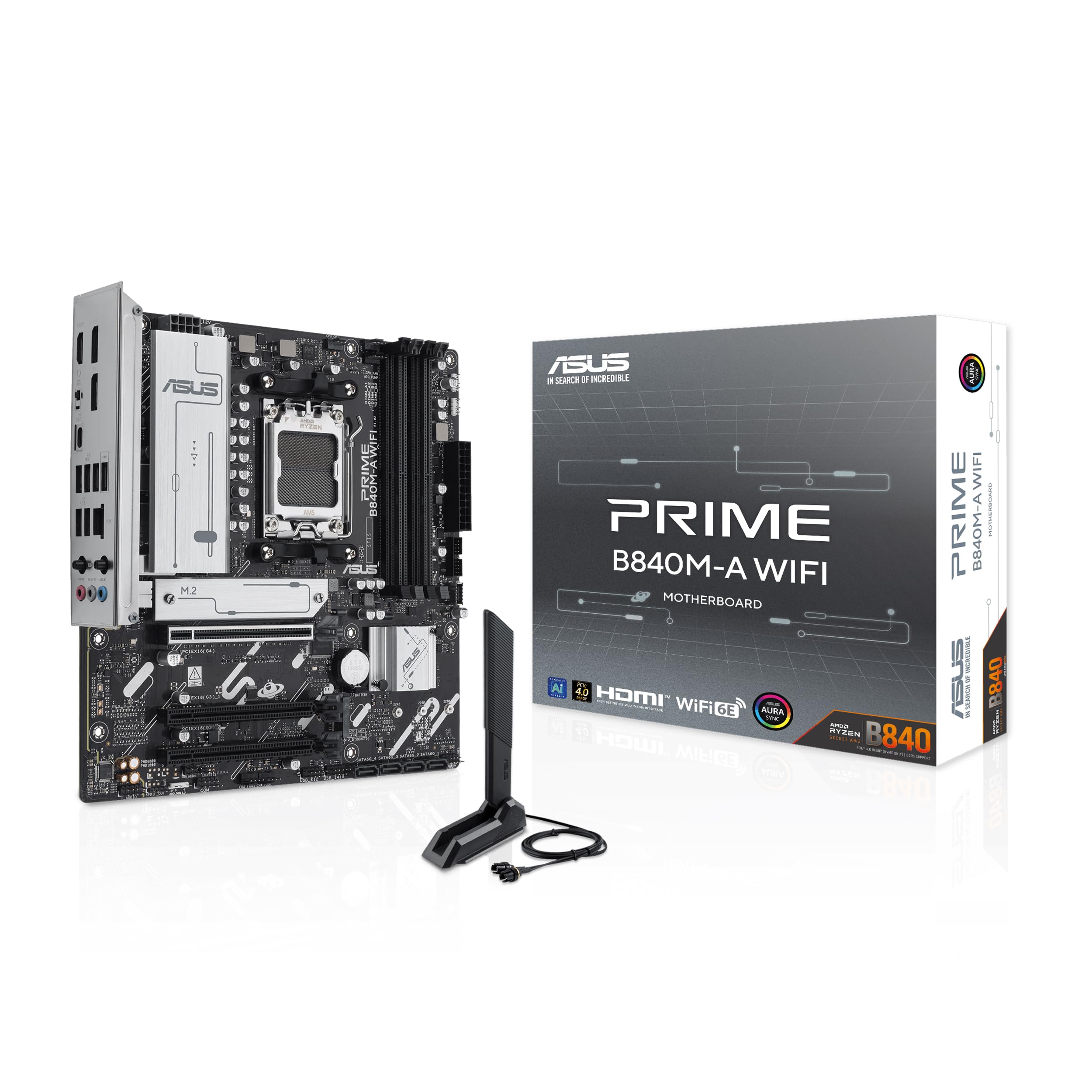 asus-prime-b840m-a-wifi-carte-m-re-matx-am5-ddr5-wifi-6e-2-5gbe image 1