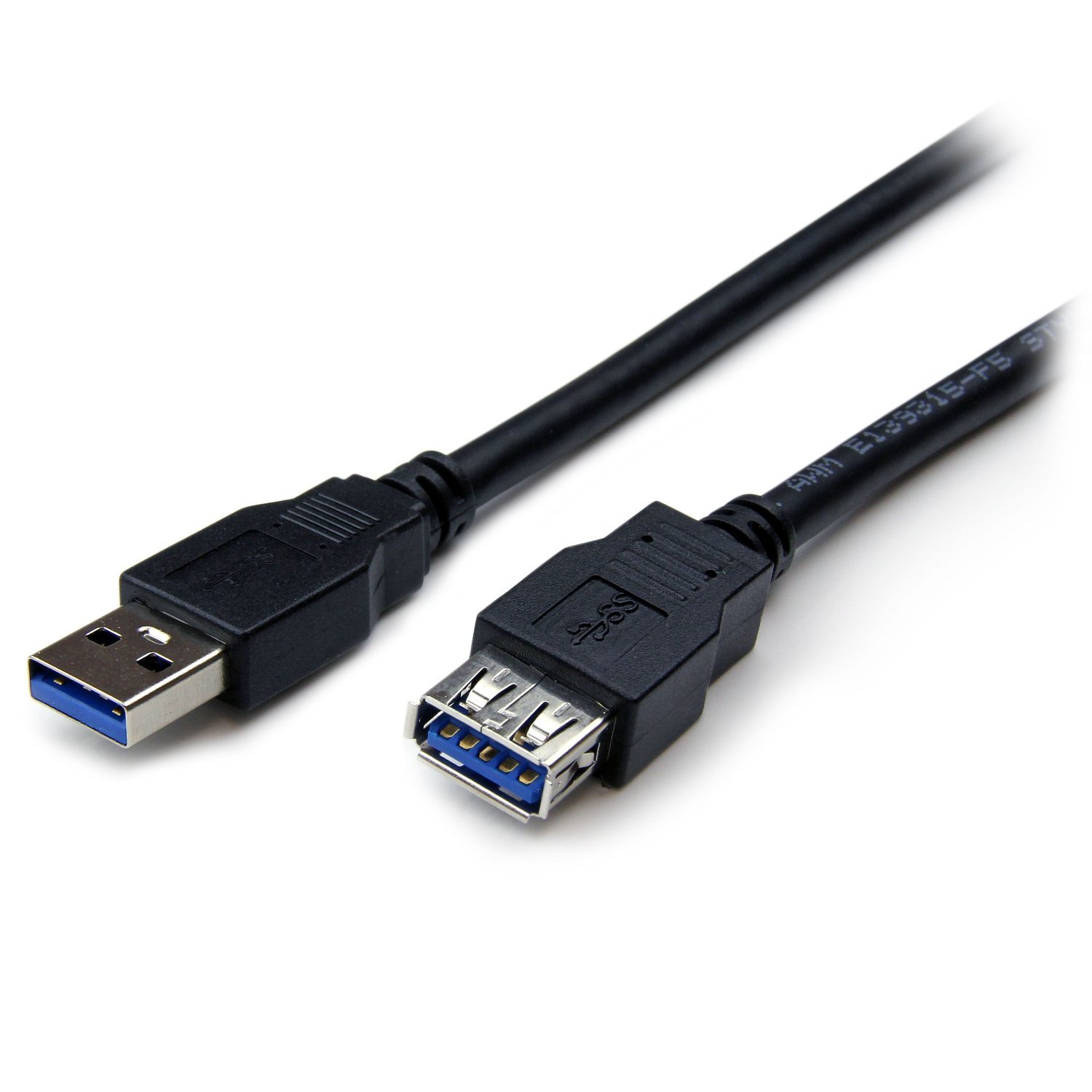 startech-com-rallonge-usb-5gbps-2m-usb-a-m-le-femelle-noire-usb3sext2mbk image 1